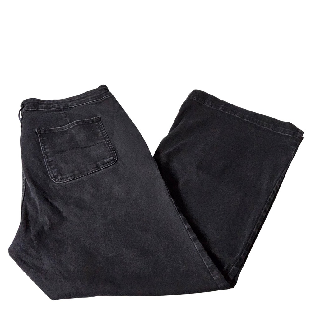 Old‎ Navy Extra High Rise Flare Trousers Black Stretch Women's Size 20